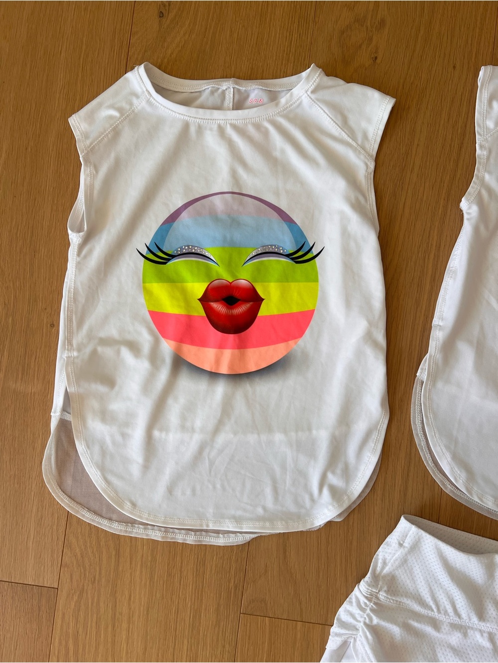 Lucky in Love Tennis Tops & Skirt Bundle Girls S 7-8 $125 - Picture 5 of 11